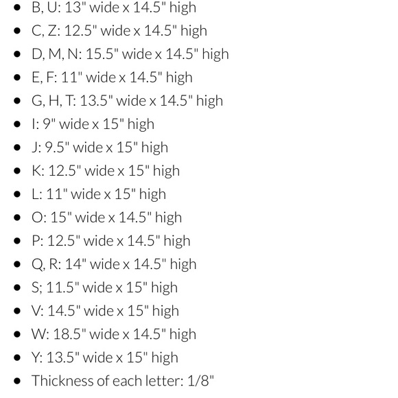 Wall decor letters - Picture 8 of 8